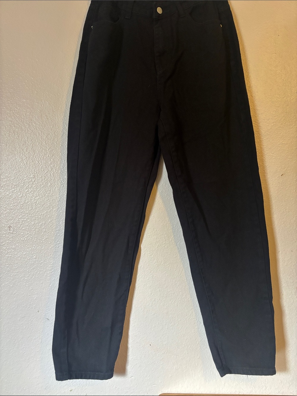 SHEIN Men’s Black Straight Leg Jeans, Size Petite M